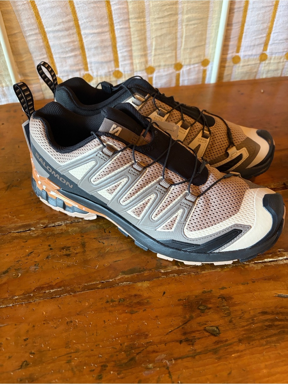 Salomon Men's Athletic Trail Shoes - Gray, Black & Orange